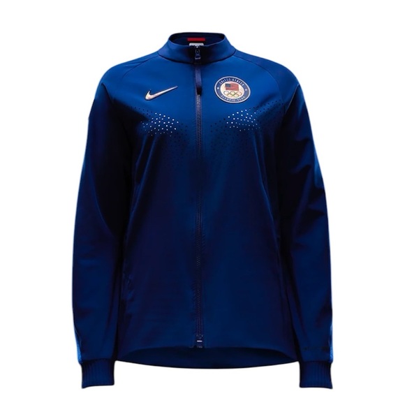 NIKE TEAM USA PARIS OLYMPIC GAMES 2024 PODIUM JACKET XXL Royal Blue White NEW - Picture 3 of 16